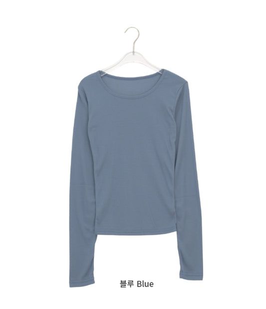 Celinet Slim Fit Color Layered Long Sleeve Tee