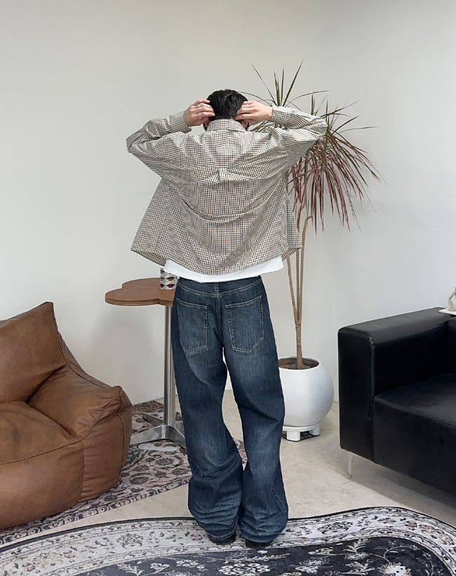 Tinead Crop Check Shirt