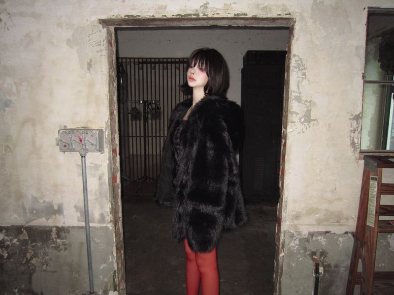 Deni red stockings