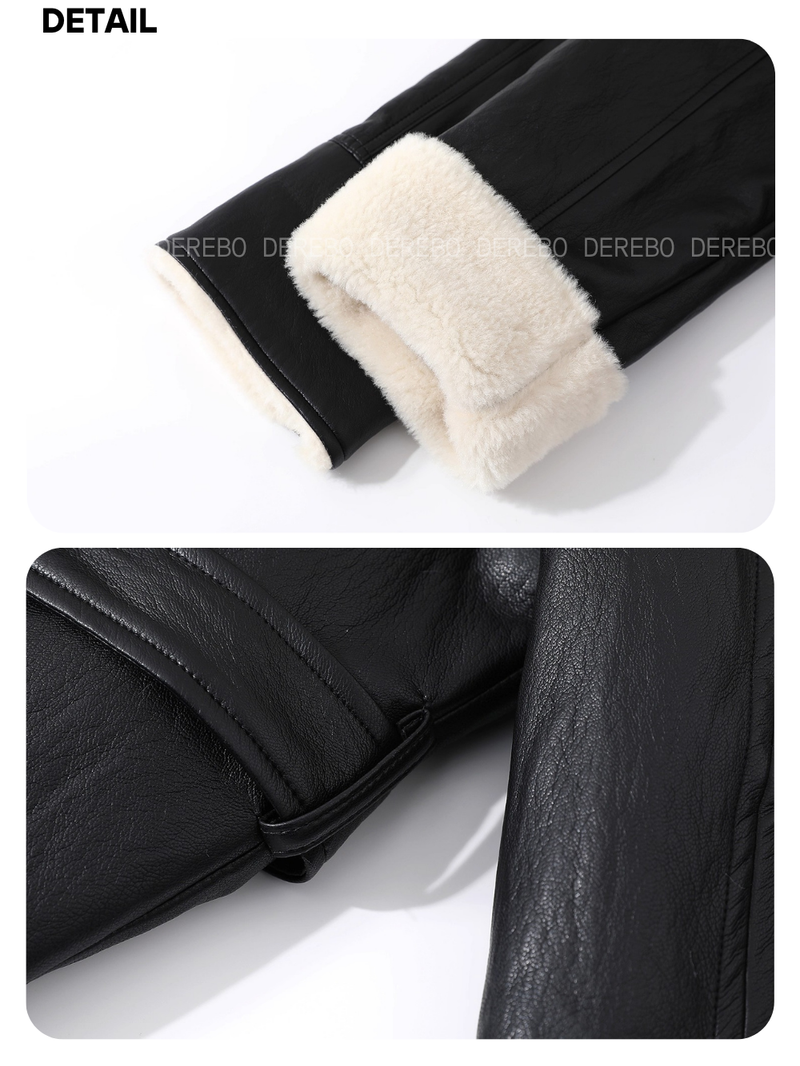 Signature Leather Warm Long Coat