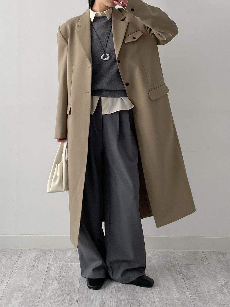 Amy Two Tuck Wide Slacks