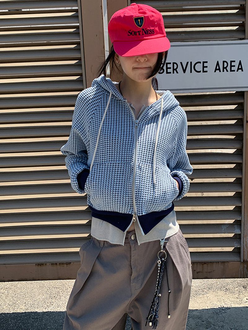 JAZZ THE ORDER(ジャズ ザ オーダー)の「WAFFLE HOOD ZIP-UP (2C)(Tops)」