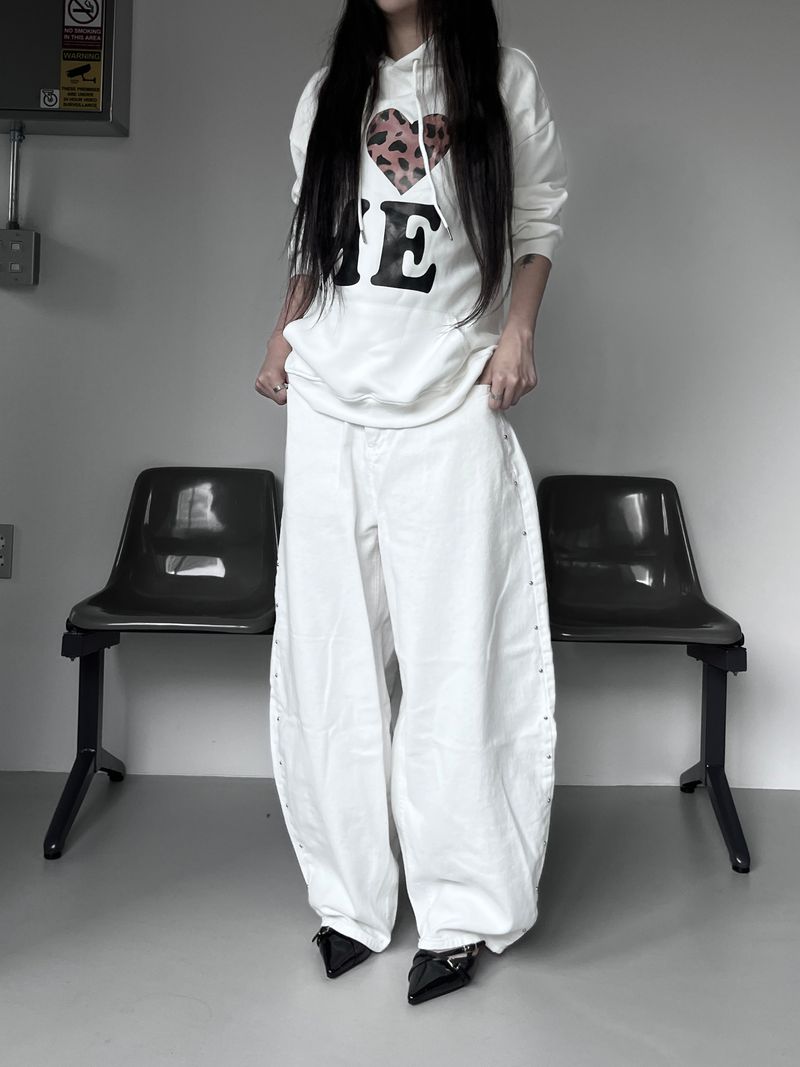 studded balloon wide pants (2color)
