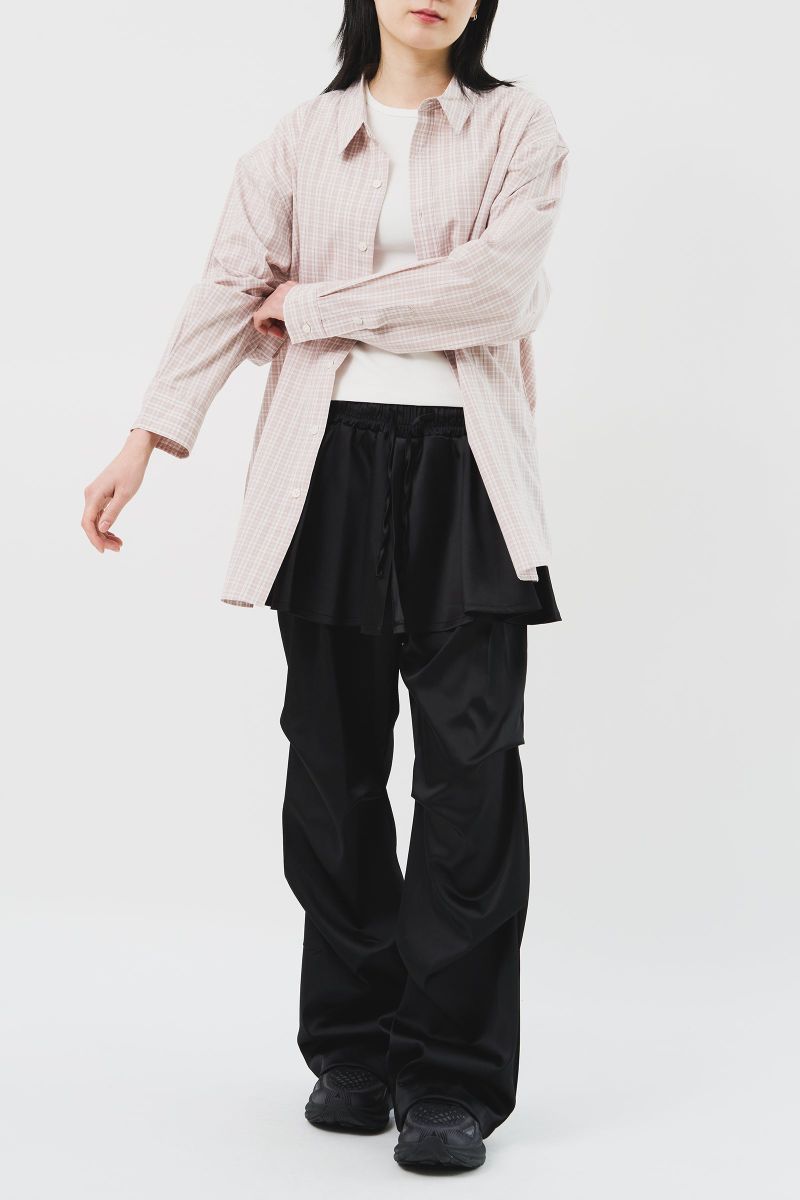 (W) Flow Satin Skirt Pants (2color)