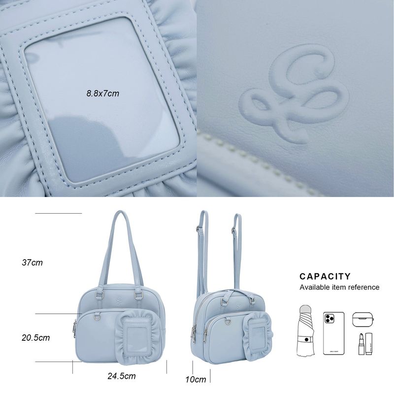 CREAM SQUARE BAG 2-WAYS