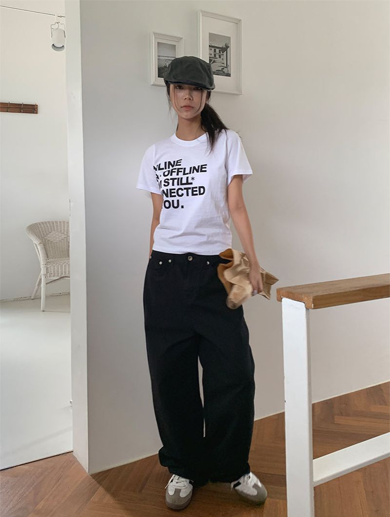 COTTON BIJO WIDE PANTS (2COLOR)