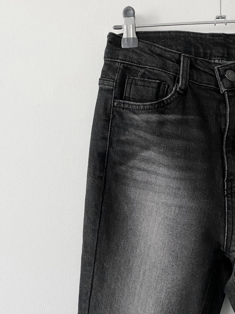 Memory boots-cut denim pants