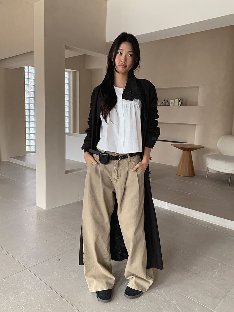 PURE SHIRRING ROUND BLOUSE