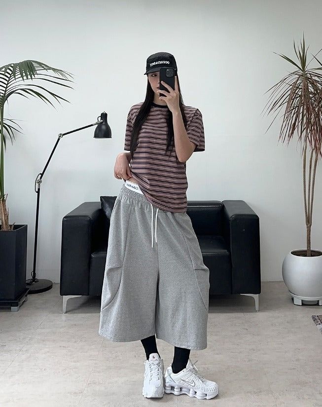 DF Pintuck Bermuda Pants