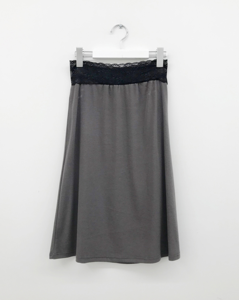 Deep lace skirt (3color) 