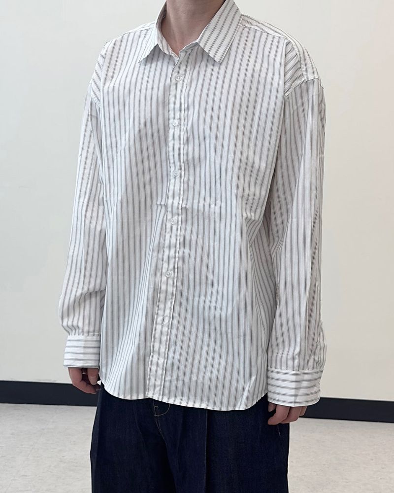 Pastel Oversized Stripe Shirt