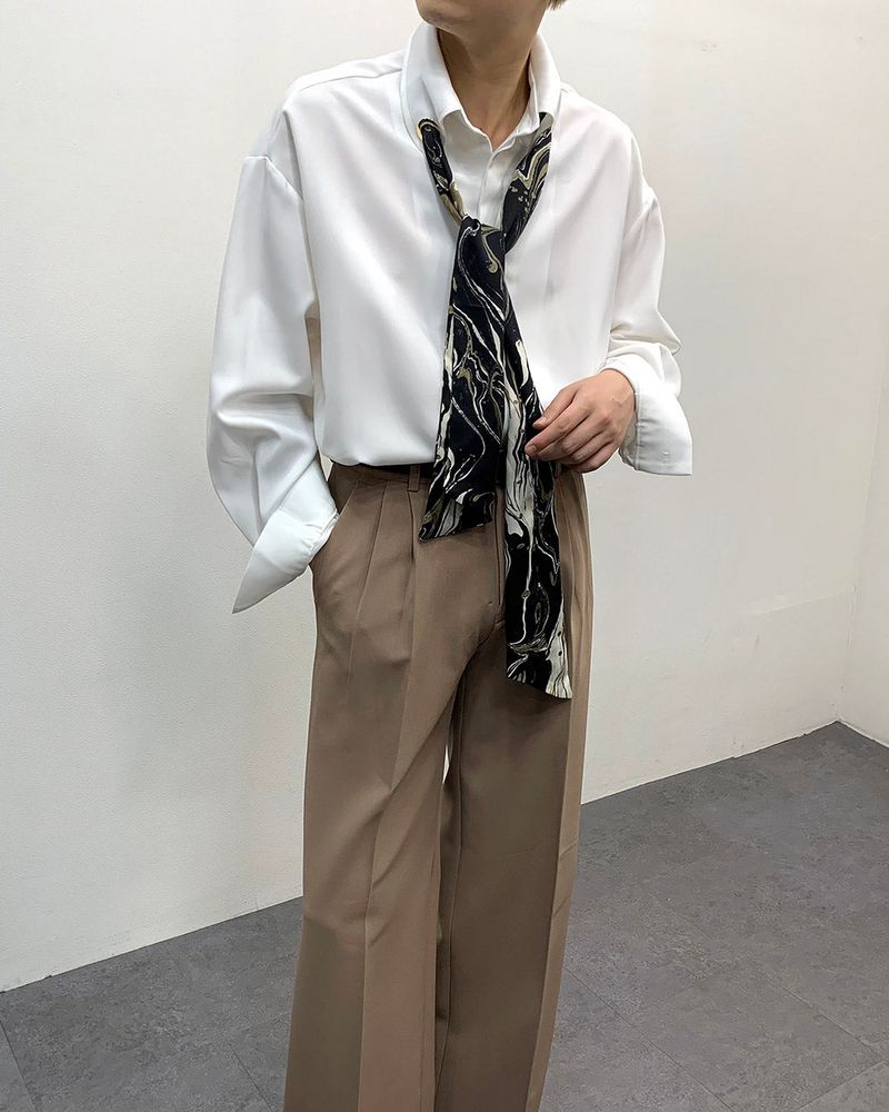 MO Marvel Scarf Eyelet Shirt (3 colors)