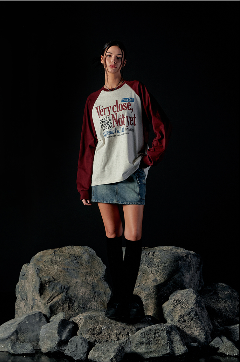 Very Close Raglan Over Fit Long Sleeve