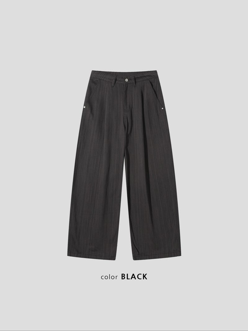 Lumin Stripe Cotton Pants 2C