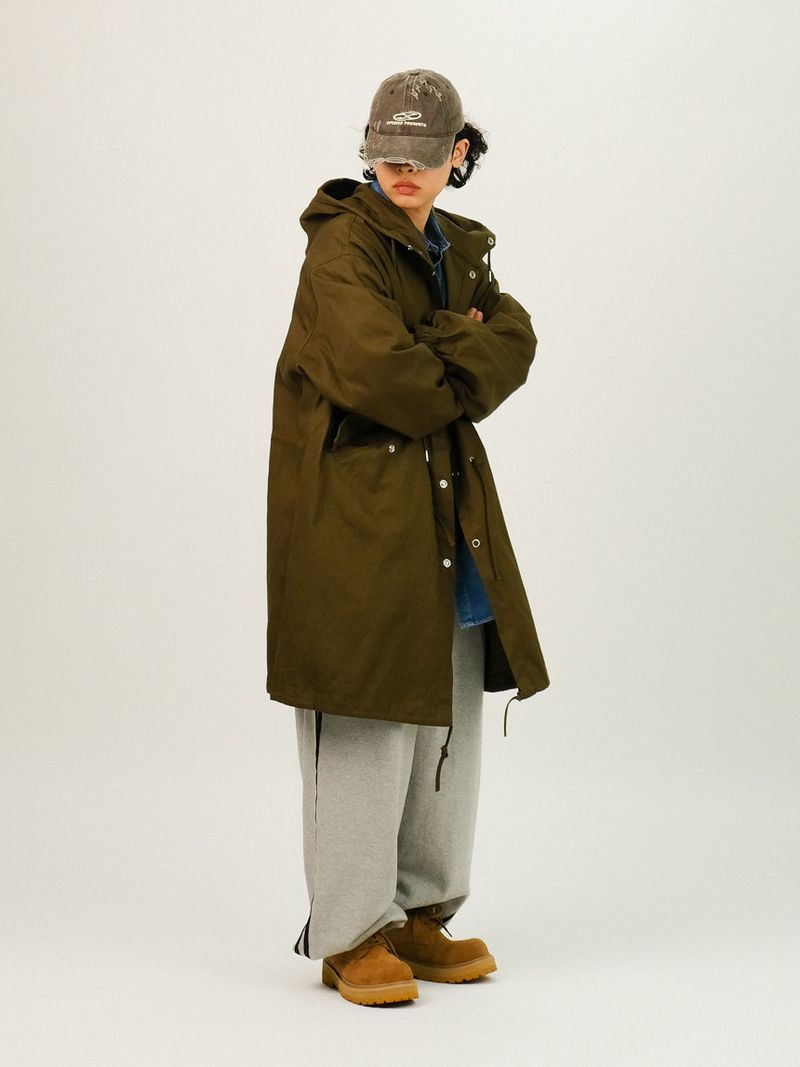 LAB Overfit Hood Fishtail Field Jacket