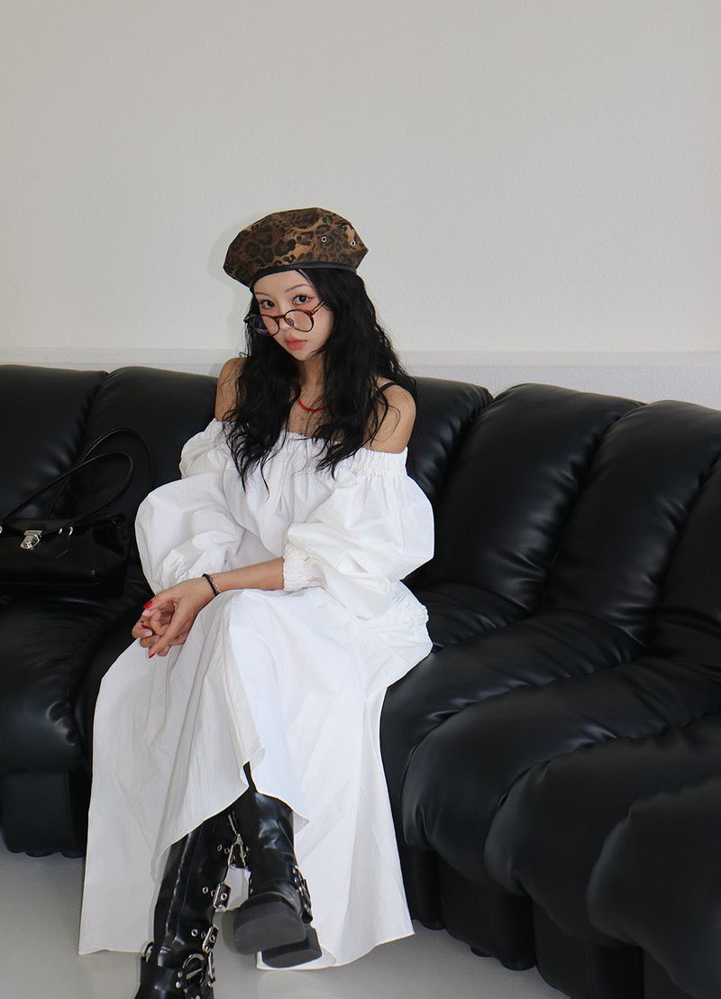 leopard-leopard horn-rimmed glasses