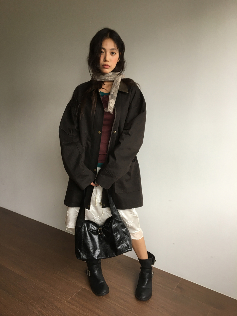 Reverse Rose Skirt (2color)