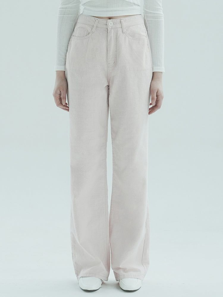 WAAR（ワル）の「W1010 LINEN WIDE PANTS_PINK（Pants）」