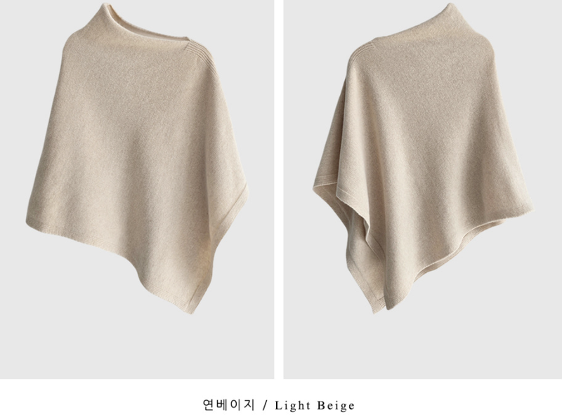 Vice Cashmere Knit Cape / 5 colors
