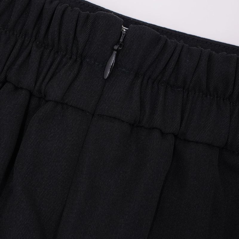 layered slit skirt