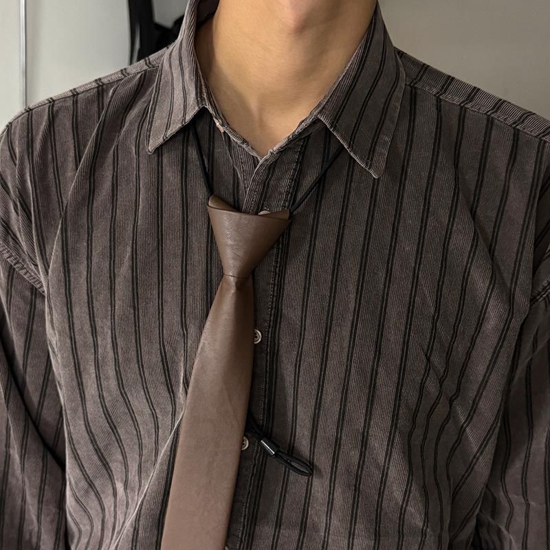 ASCLO Leather One Touch Tie (2color)