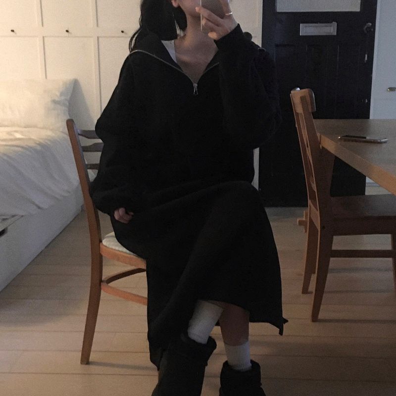 [BELLIDE MADE] Blanket, double-sided raised sailor long dress