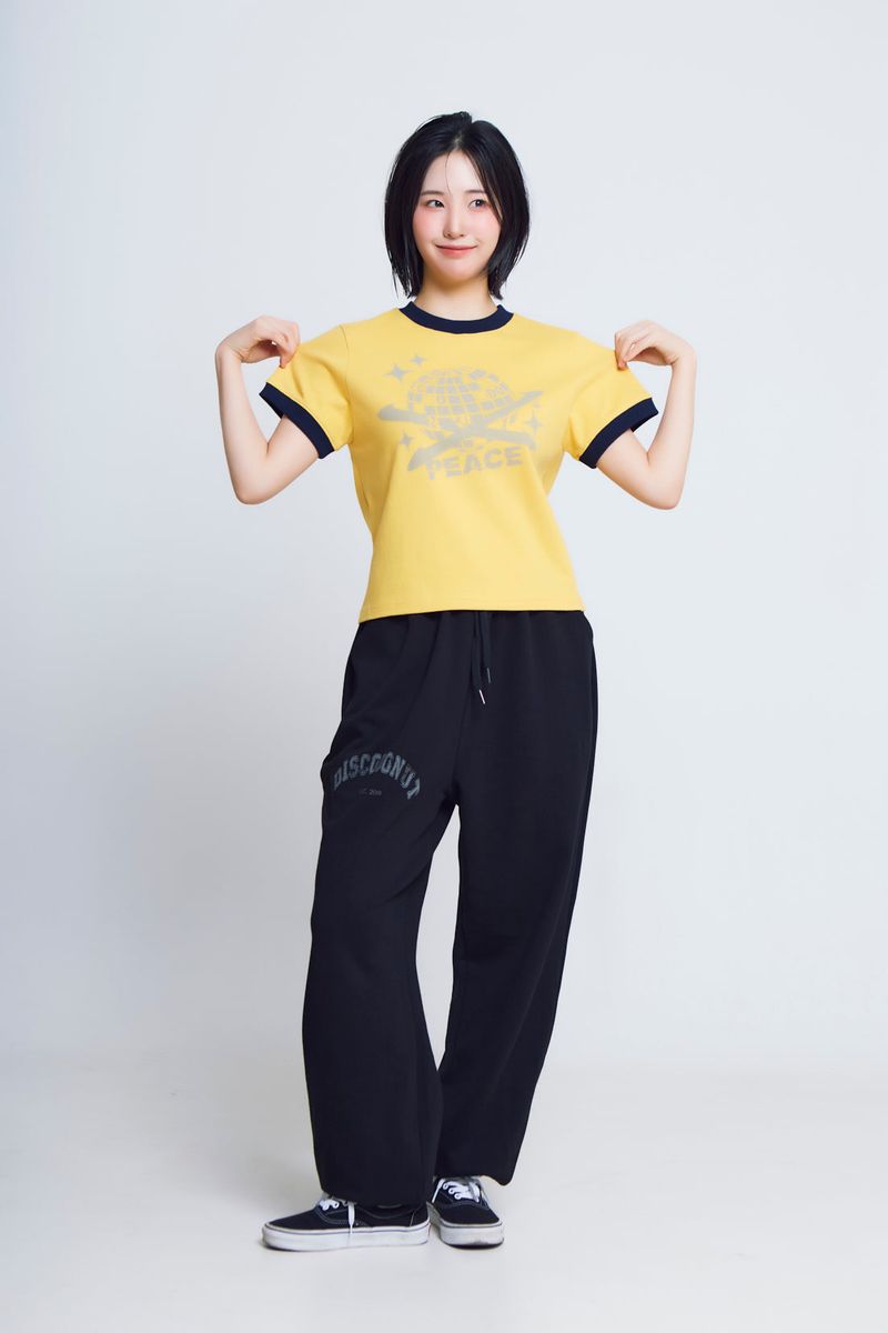 universe print ½T-shirts_yellow/navy