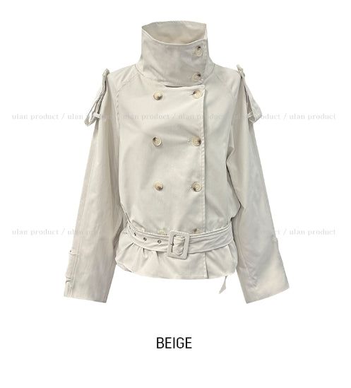 Penner Belted Short Trench Jacket