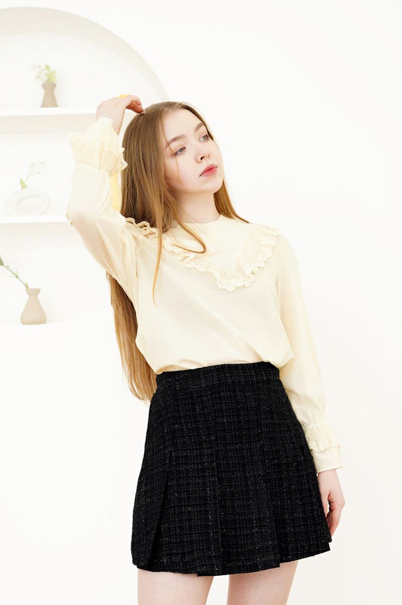 lace chiffon blouse