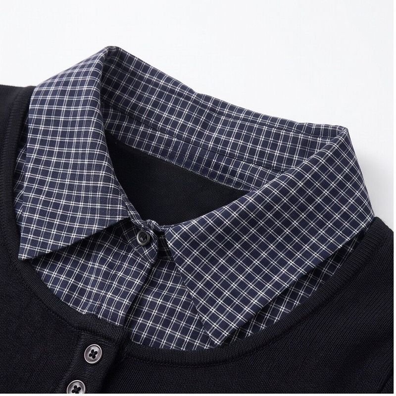 Nelis Check Layered Frill T-shirt
