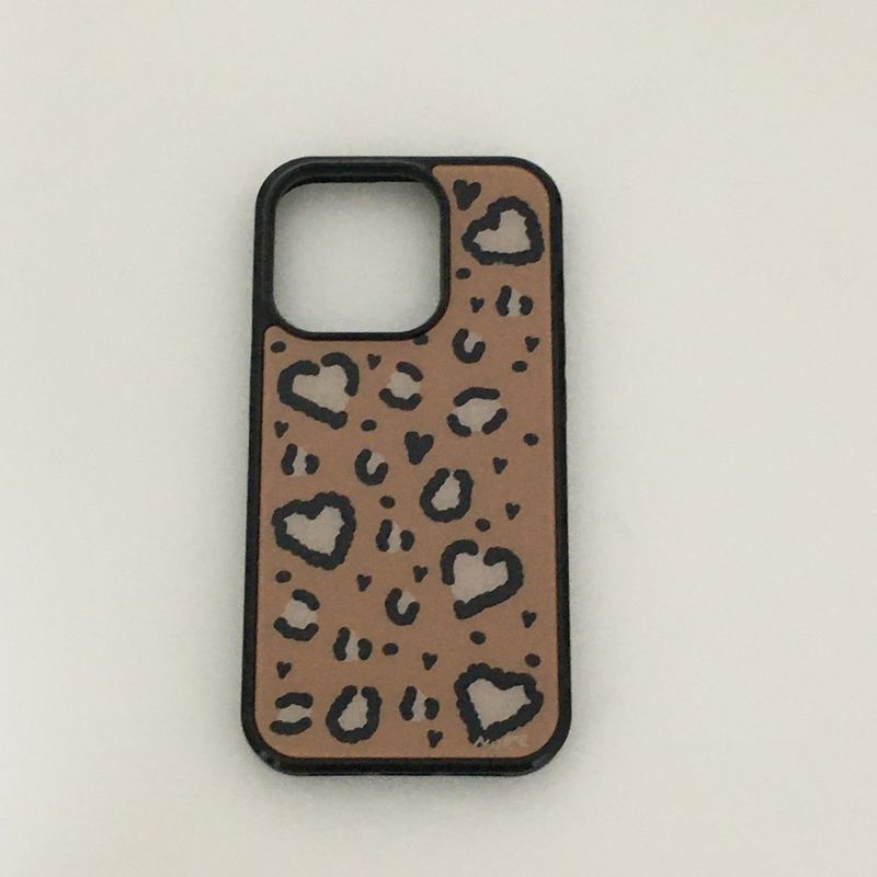 heart leopard (brown) case 