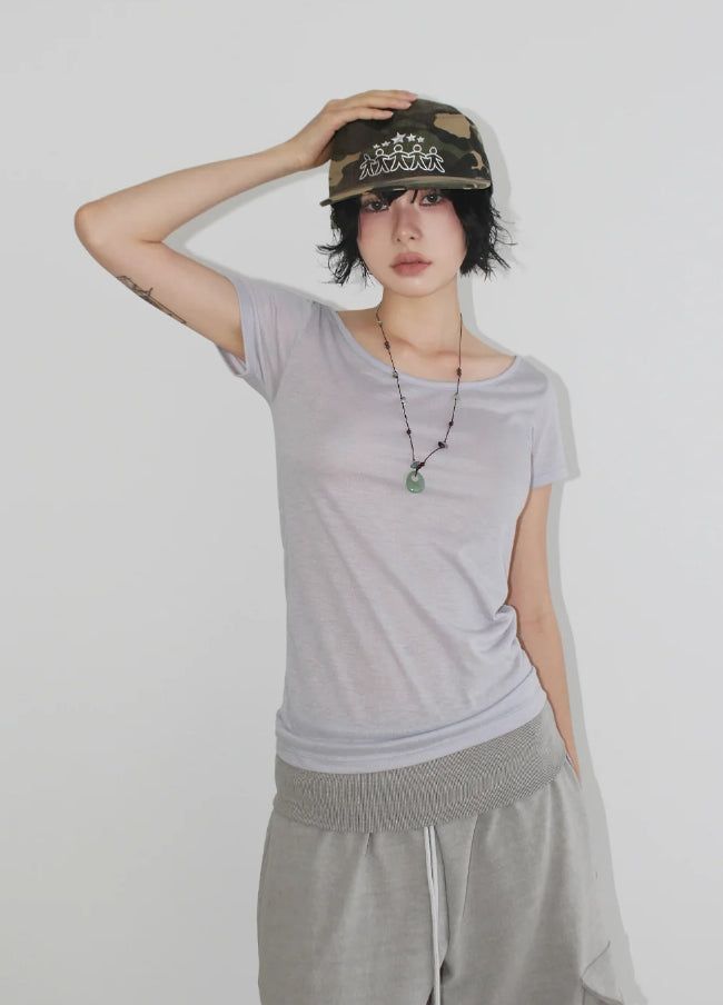 LUCA BOAT-NECK TEE