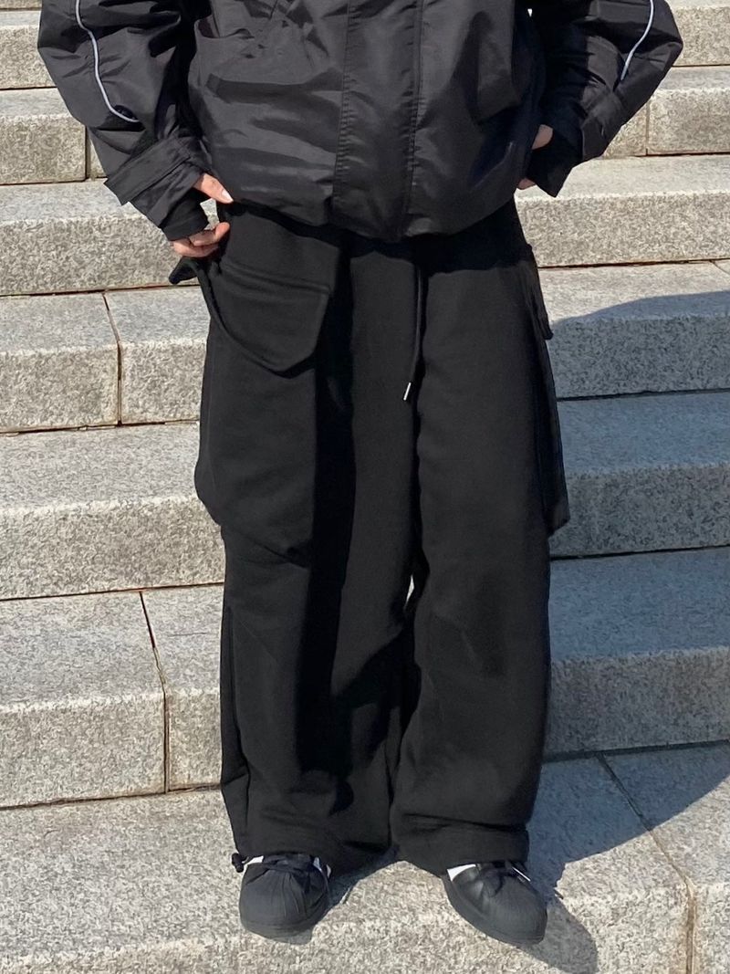 Flicker Cargo Sweat Balloon Pants 2C