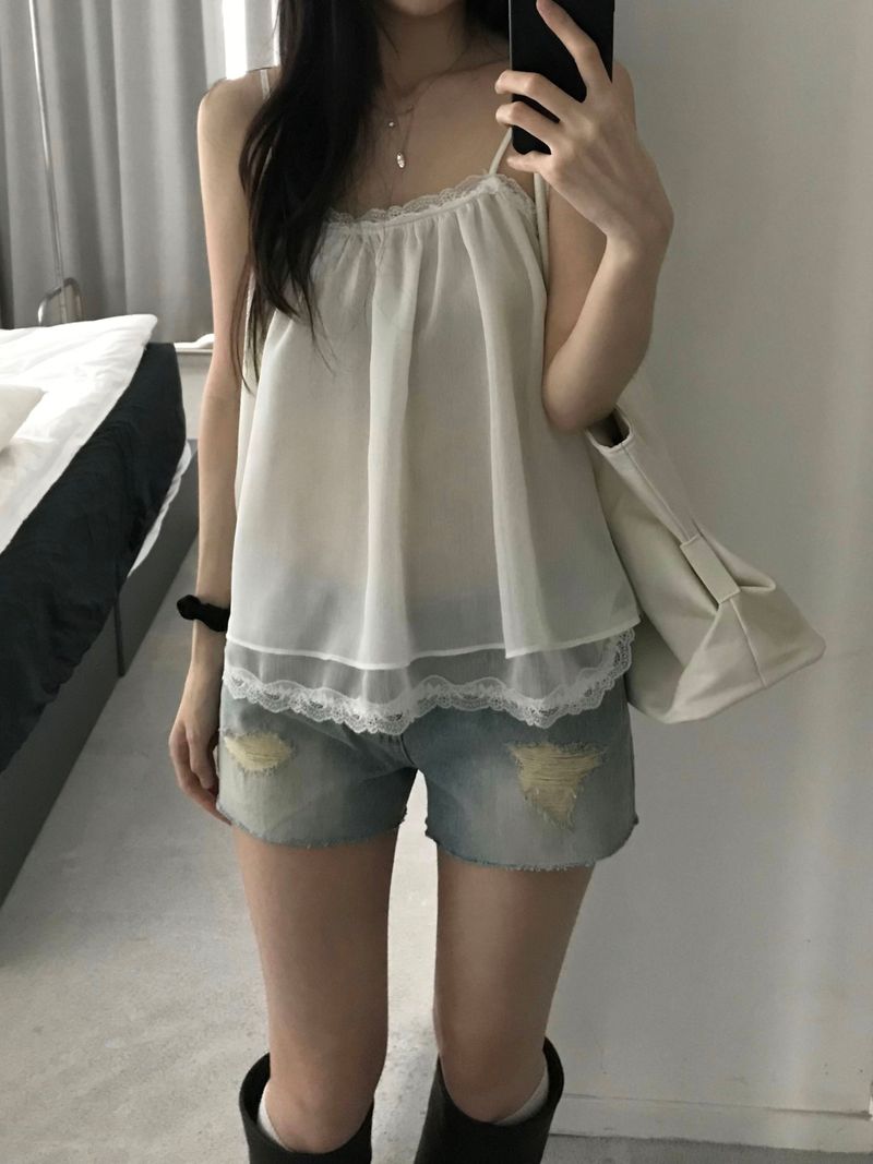 Perrier Frill Top (3 colors)