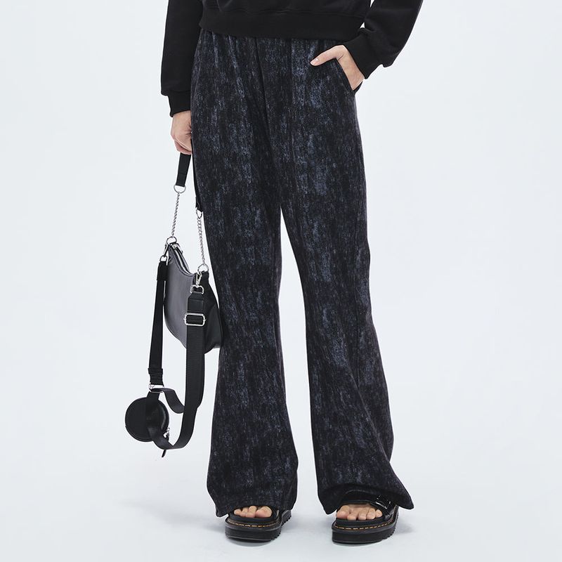グランピックセミブーツカット/Graphic Semi-Bootcut Pants [NAVY]
