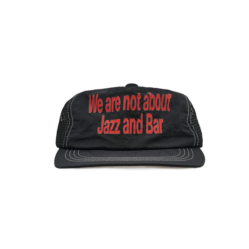 jazzandbar（ジャズアンドバー）の「ランナーキャップ(ブラック) - "We are not about jazz and bar"（帽子）」