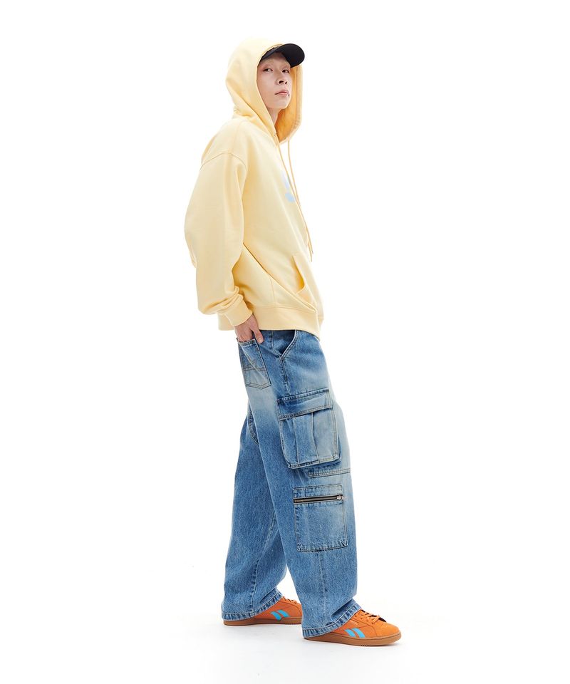 MULTI POCKET DENIM PANTS (LIGHT BLUE)