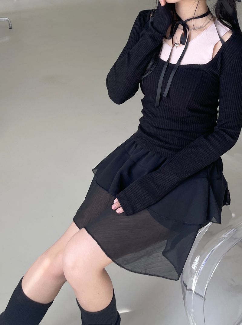 ballerina cancan chiffon skirt