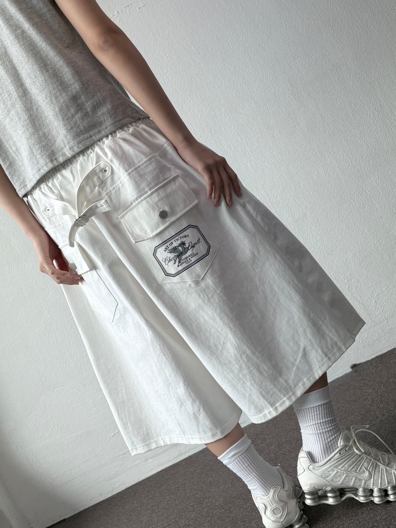 Mighty Hip Patch Back Tab Bermuda Shorts 2color