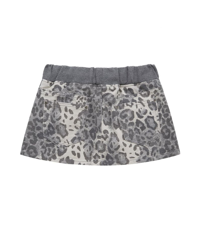 bd leopard skirt (grey)