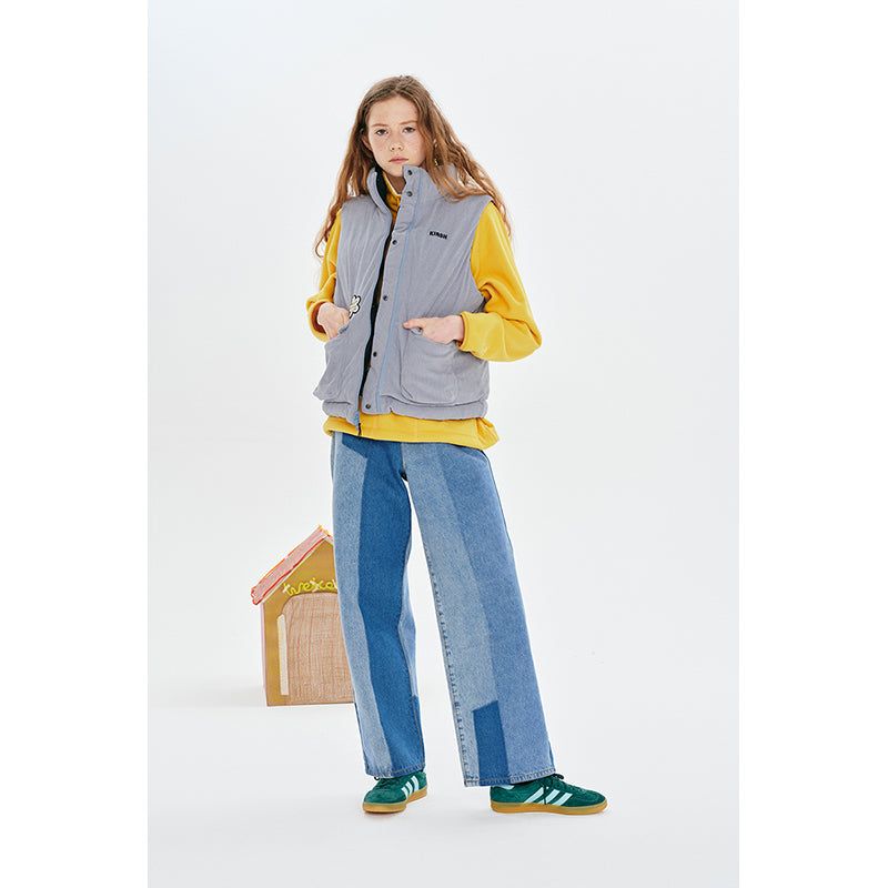 HALF ZIP UP FLEECE TOP [MUSTARD]