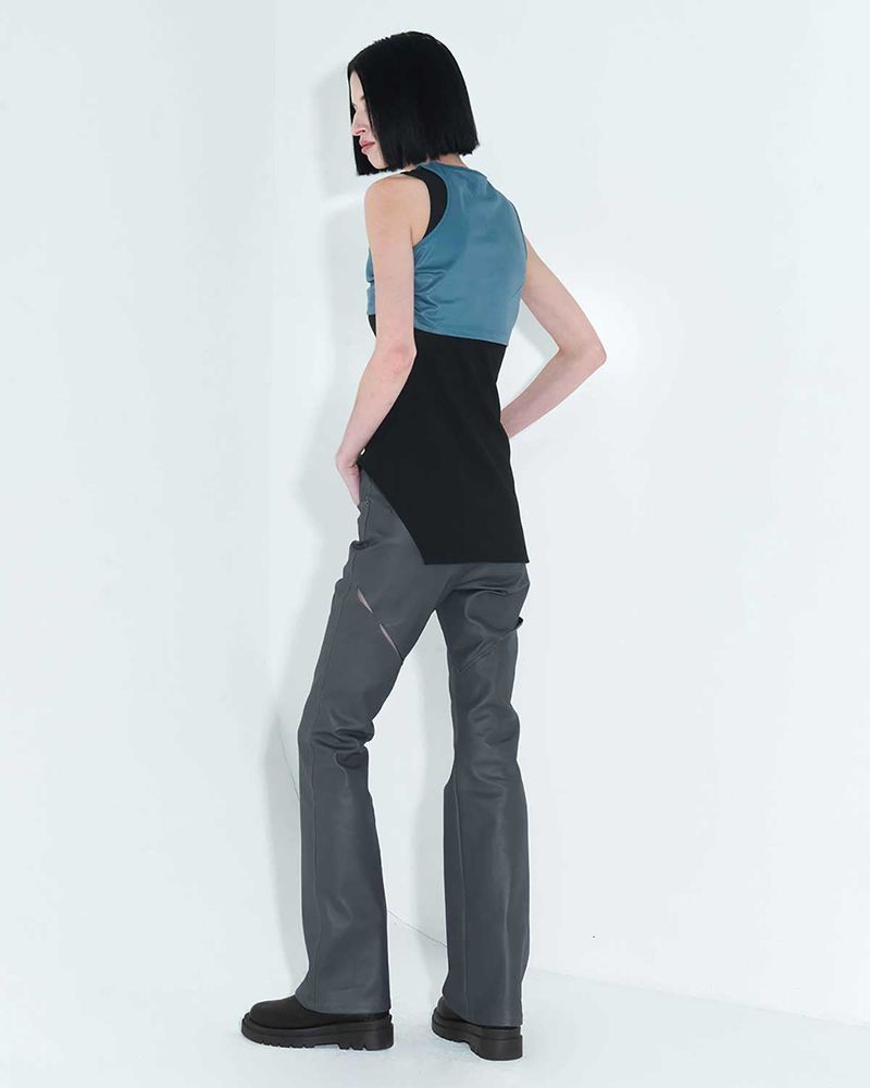 Chain Link Layered Top _ Teal