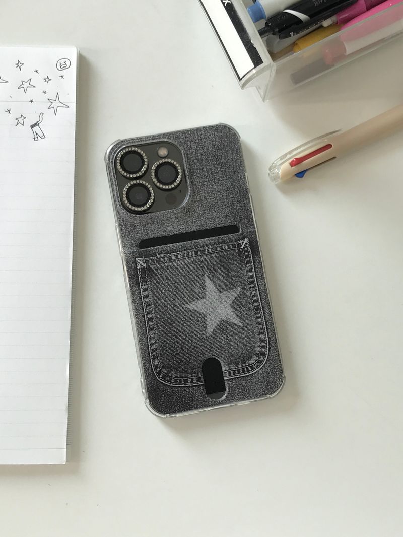 [MADE] STAR JEANS card case (black)