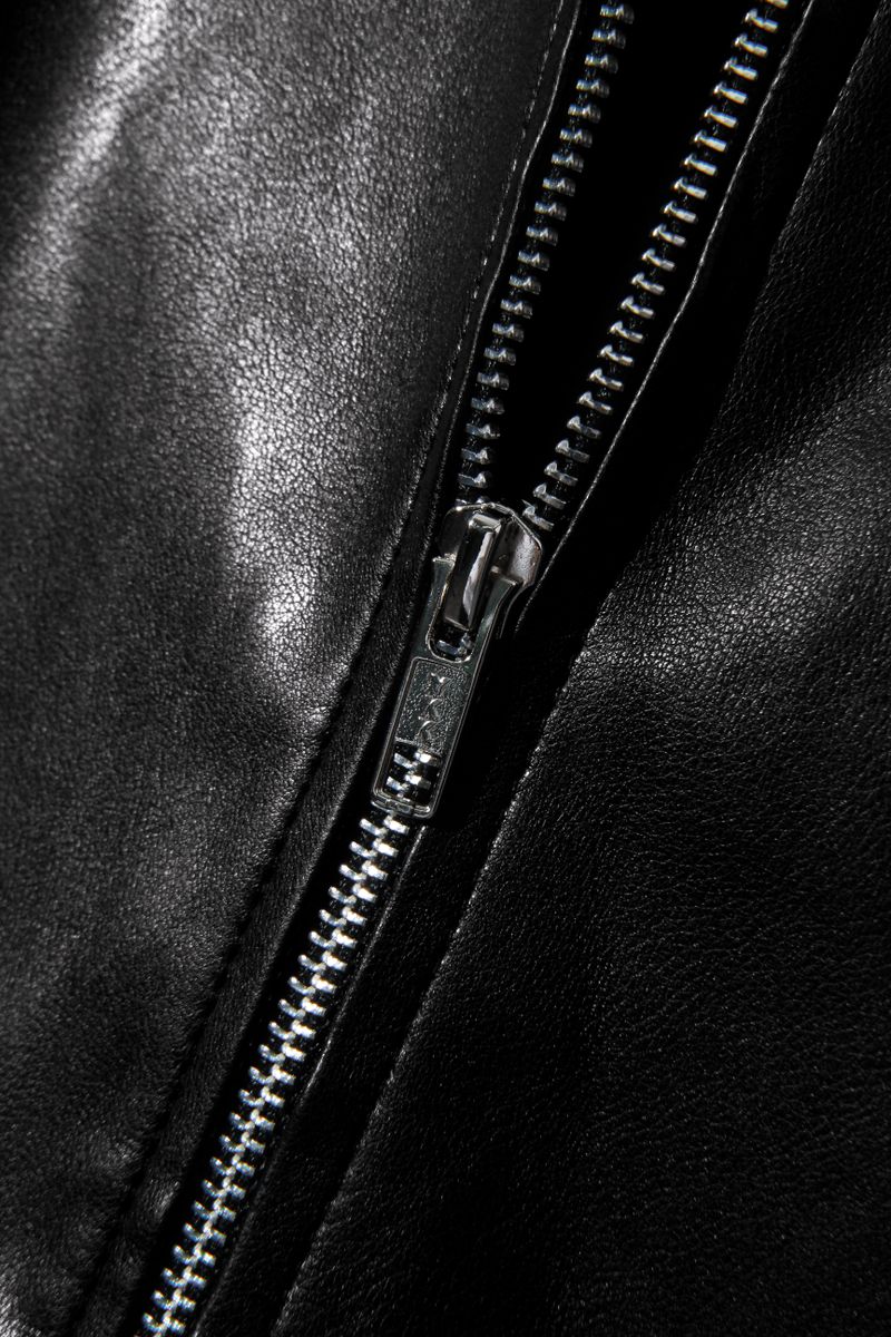 Minimal Rider soft-Leather Jacket J22 Black