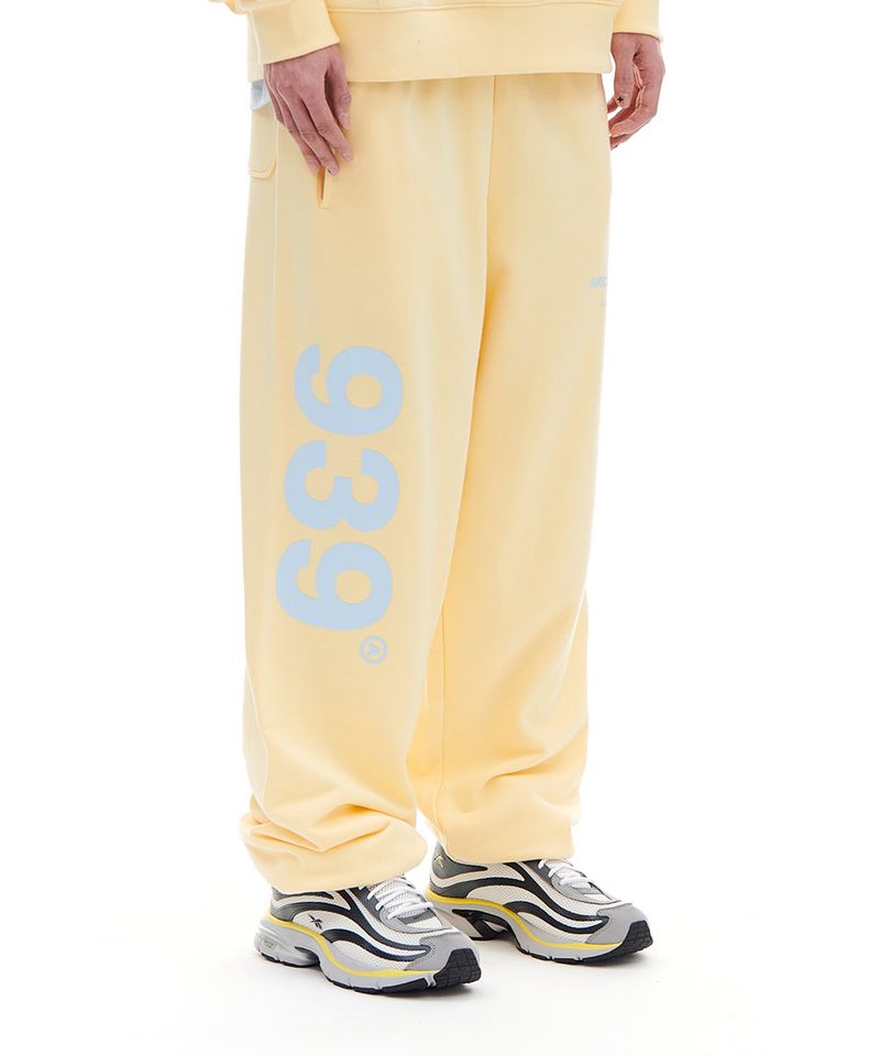 939 ロゴスウェットパンツ (LEMON) 
