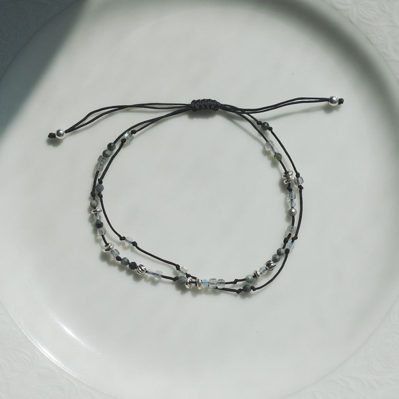Soft Courage, double line bracelet_October Birthstone
