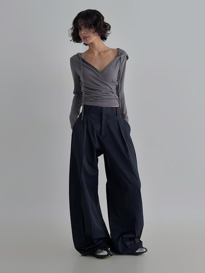 ASCLO Balloonfit Hem Darts Slacks (3color)