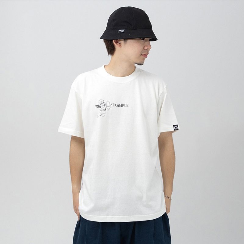 EXAMPLE（エグザンプル）の「エグザンプルエンジェルロゴ半袖Tシャツ（トップス）」