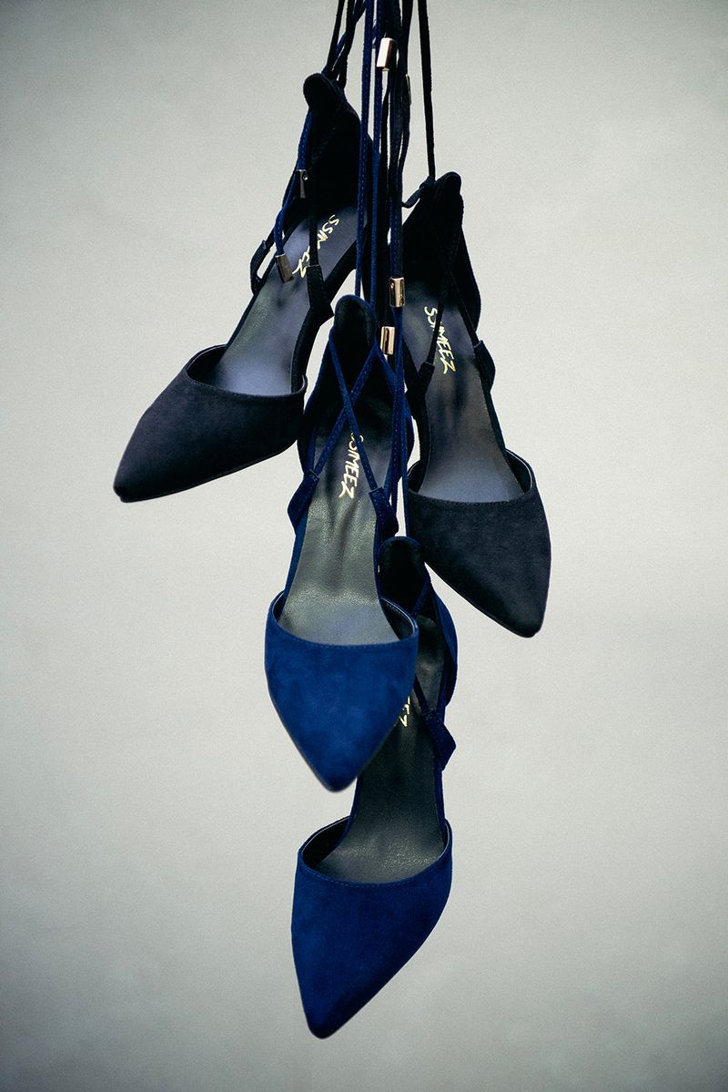 String Stiletto Heel(Navy)