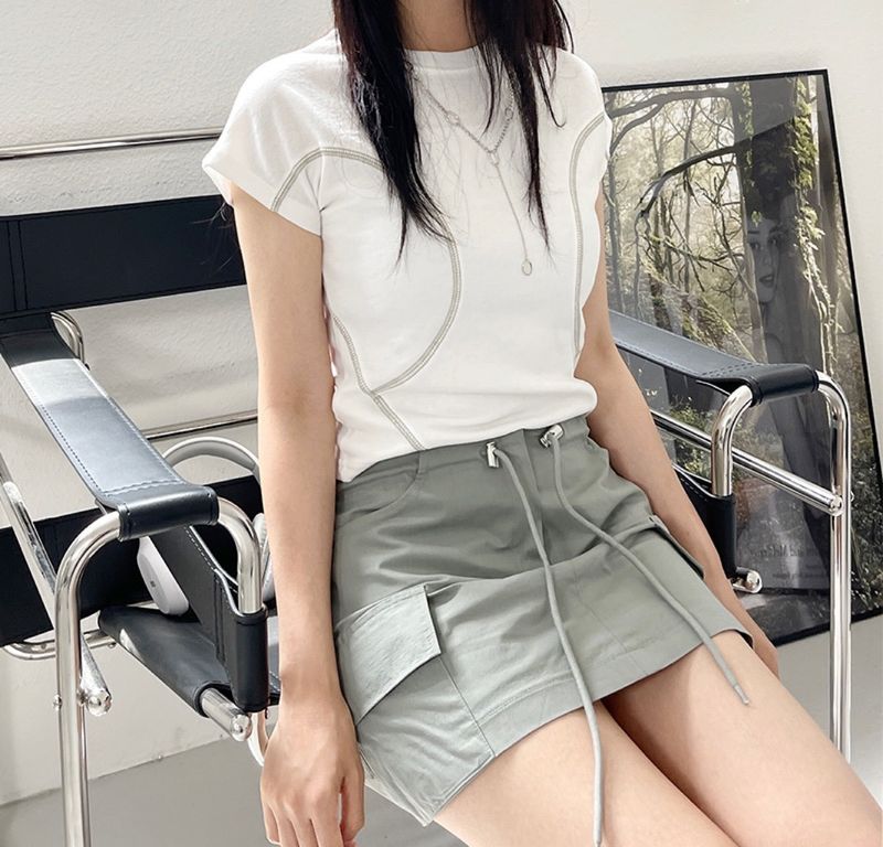 nylon low string mini skirt